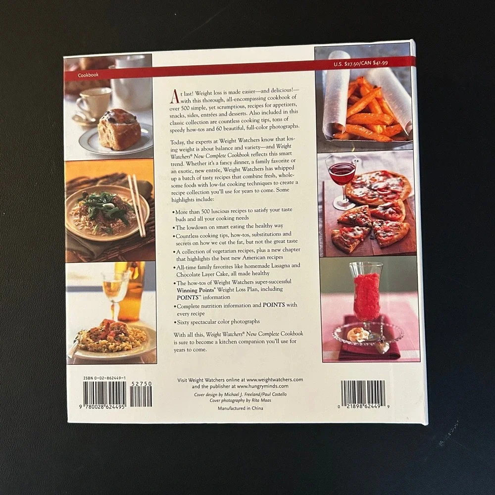 Weight Watchers New Complete Cookbook Winning Points 500 Recipes Ring Bound 1998
